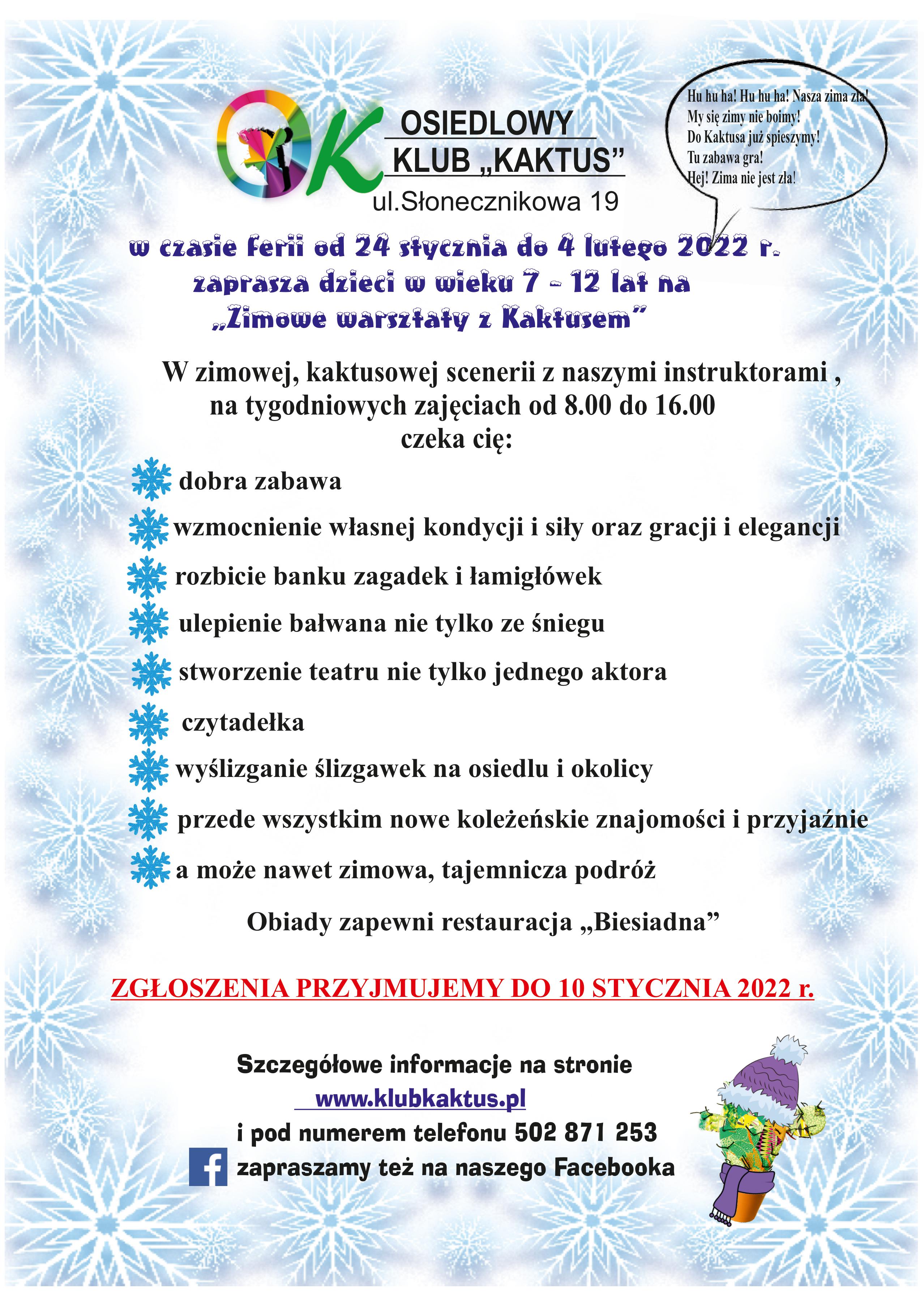 plakat zima 